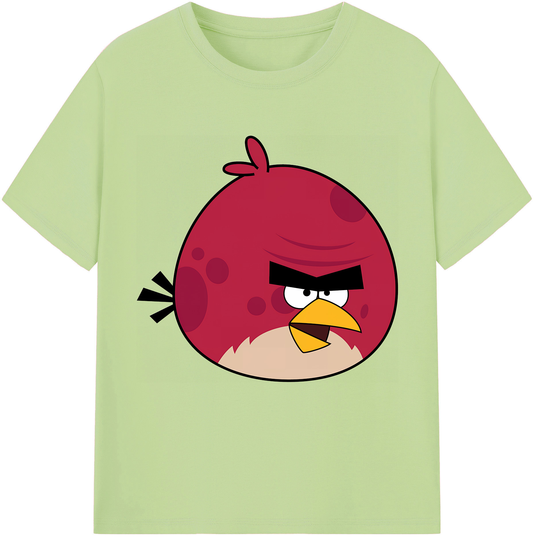 （画像用） Angry Birds アングリーバード 綿100％半袖Tシャツ（フロントプリント）